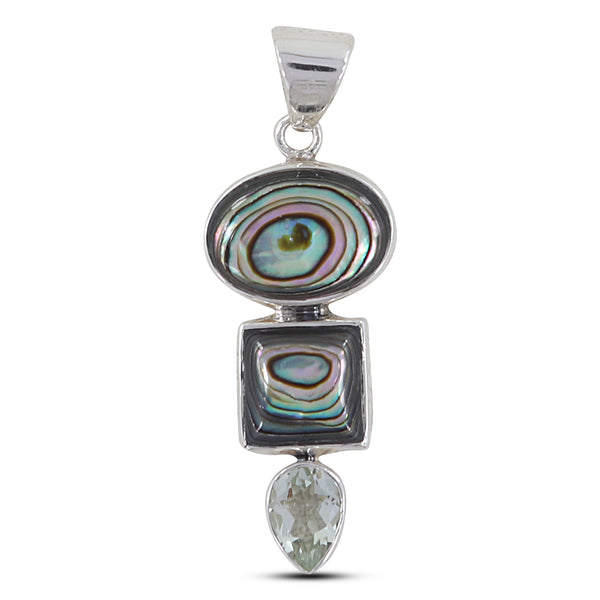 925 Silver Abalone Shell Pendant