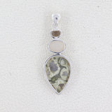 925 Starling Silver Rain Forest Jasper Pendant