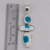 Cavansite Gemstone 925 Sterling Silver Pendant