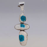 925 Sterling Silver Cavansite Pendant