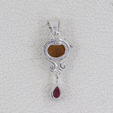 Tourmaline Gemstone Silver Pendant