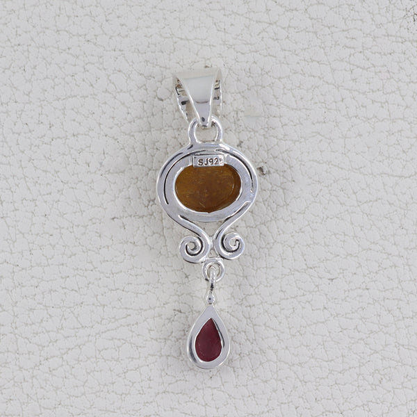 925 Sterling Silver Tourmaline Pendants