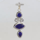 Natural Tanzanite Gemstone Silver Pendant