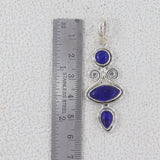 Natural Tanzanite Gemstone Silver Pendant