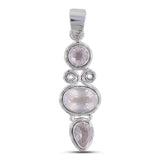 Natural Tanzanite Gemstone Silver Pendant