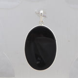 Black Onyx 925 Silver Pendant