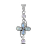 Rainbow Moonstone Silver Pendant