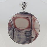 925 Staling Silver Porcelain Jasper Pendant