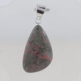 Pink Rhodonite Silver Pendant