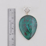 Azurite Malachite Silver Pendant