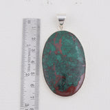 Azurite Malachite Silver Pendant