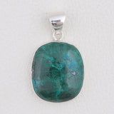 Azurite Malachite Silver Pendant