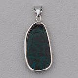 925 Silver Azurite Malachite Pendant