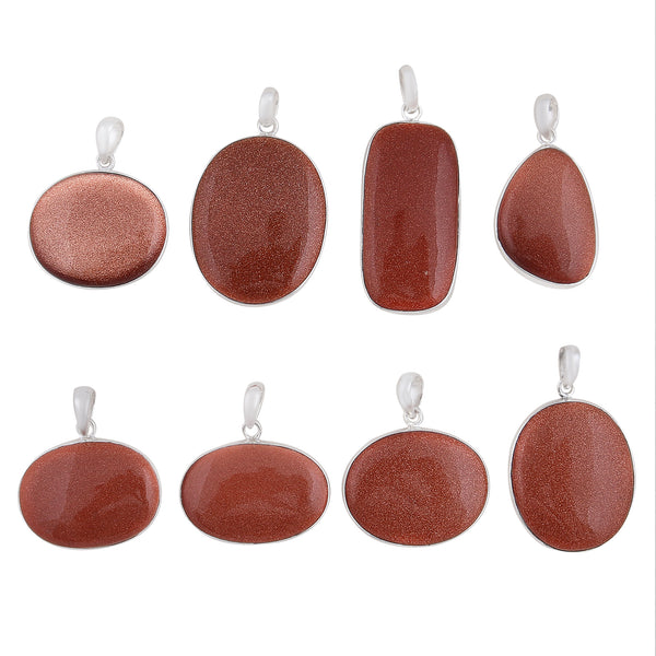 Red Sun Sitara Silver Pendants
