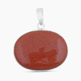 Red Sunstone Gemstone Silver Pendants