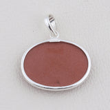 Red Sunstone Gemstone Silver Pendants