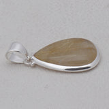 925 Silver Rutilated Quartz Pendant