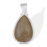 925 Silver Rutilated Quartz Pendant