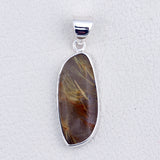 925 Sterling Silver Rutilated Quartz Pendant