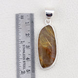 925 Sterling Silver Rutilated Quartz Pendant