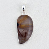 925 Sterling Silver Rutilated Quartz Pendant