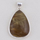 925 Sterling Silver Rutilated Quartz Pendant