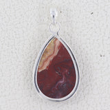 Crazy Lace Agate Gemstone Silver Pendant