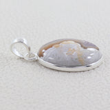 Crazy Lace Agate Gemstone Silver Pendant