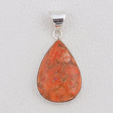 925 Sterling Silver Sponge Coral Pendant