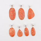 925 Sterling Silver Sponge Coral Pendant