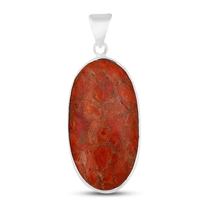 925 Sterling Silver Sponge Coral Pendant