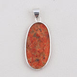 925 Sterling Silver Sponge Coral Pendant