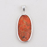 925 Sterling Silver Sponge Coral Pendant