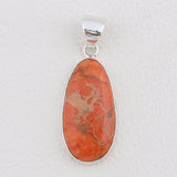 925 Sterling Silver Sponge Coral Pendants