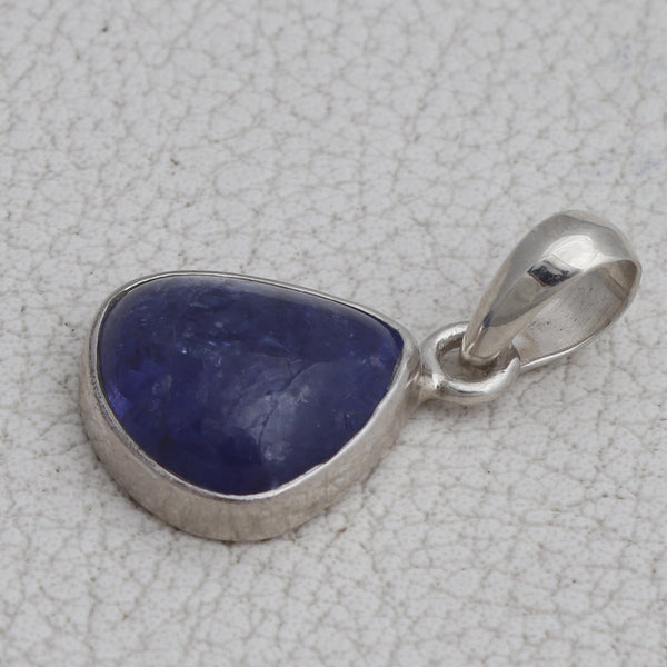 925 Silver Tanzanite Cabochon Pendants