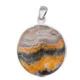 925 Starling Silver Mustered Jasper Pendant