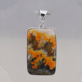 925 Starling Silver Mustered Jasper Pendant