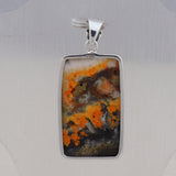 925 Starling Silver Mustered Jasper Pendant