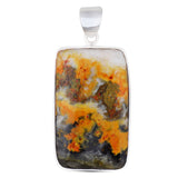 925 Starling Silver Mustered Jasper Pendant