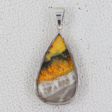 925 Starling Silver Mustered Jasper Pendant