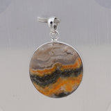 925 Starling Silver Mustered Jasper Pendant