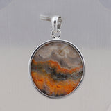 925 Starling Silver Mustered Jasper Pendant