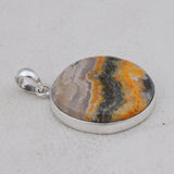 925 Starling Silver Mustered Jasper Pendant