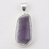 Amethyst Crystal Quartz Silver Pendant