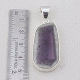 Amethyst Crystal Quartz Silver Pendant