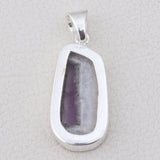 Amethyst Crystal Quartz Silver Pendant