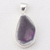 Amethyst Crystal Quartz Silver Pendant