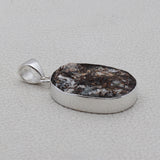 Natural Astrophyllite Silver Pendant