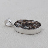 Natural Astrophyllite Silver Pendant