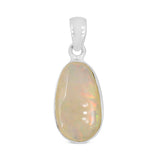 Ethiopian Opal Gemstone Silver Pendant